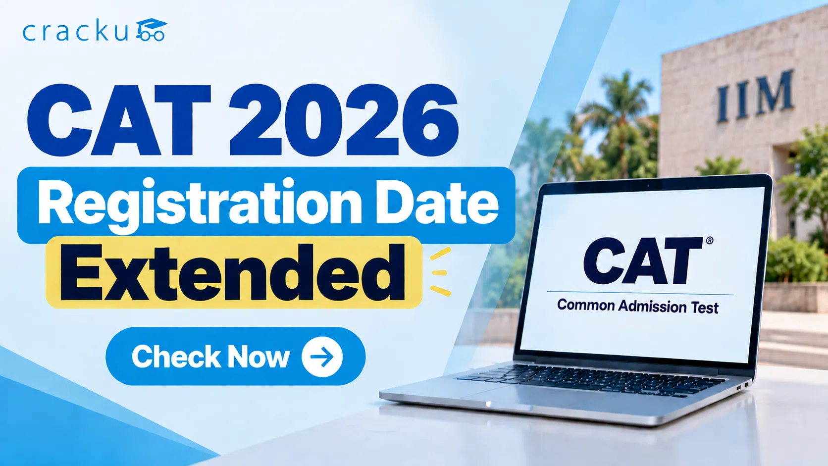 CAT 2026 Registration Date Extended, Official Updated PDF image