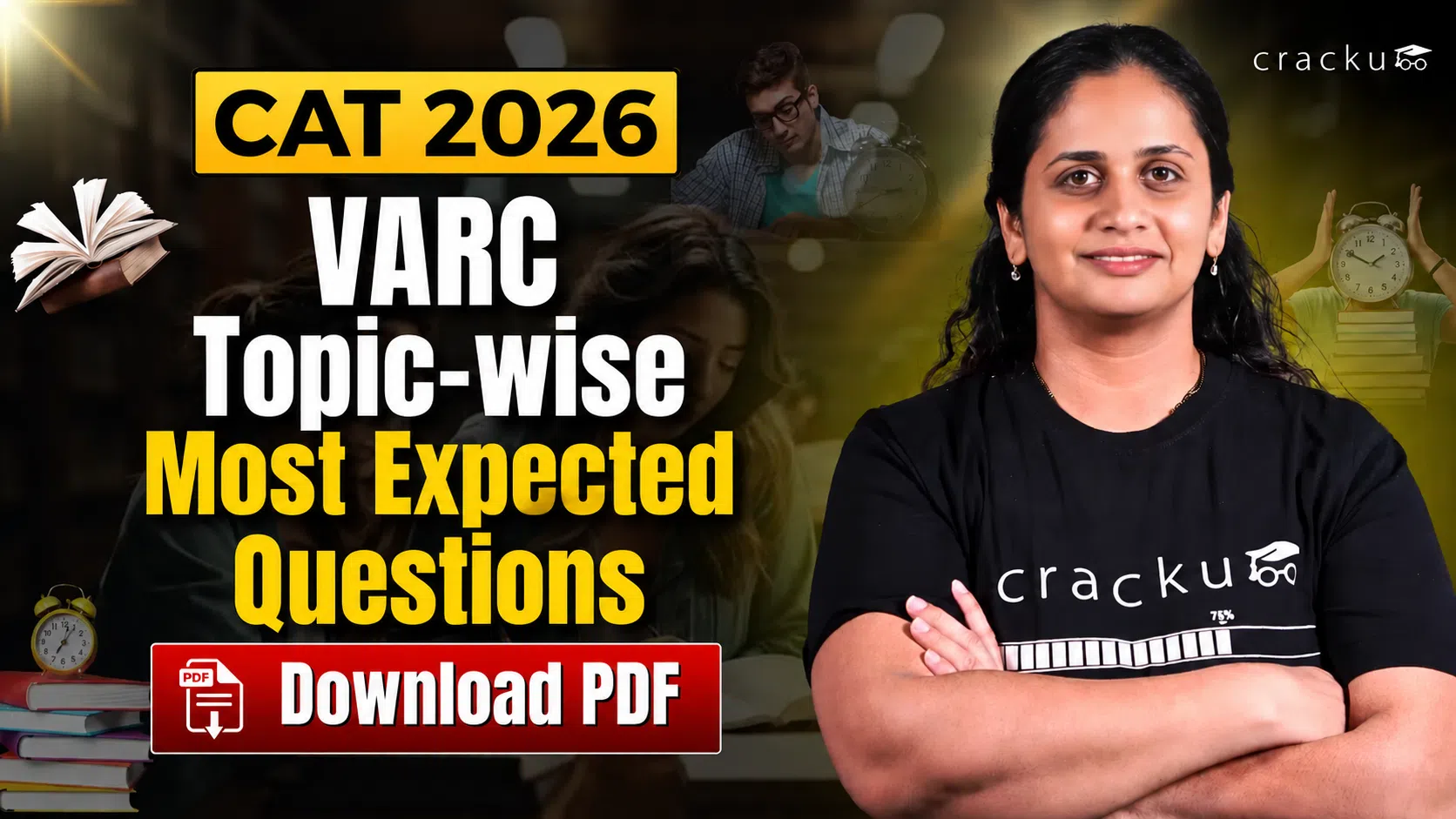 CAT 2026 VARC Expected Questions PDF with Video Solutions