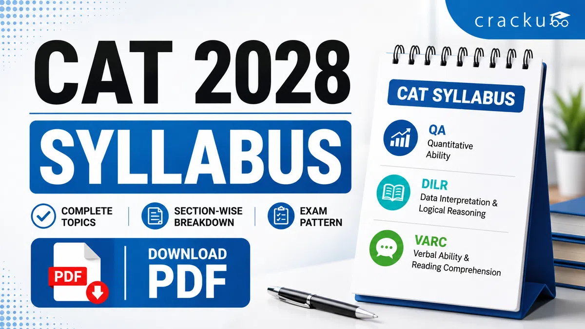 CAT 2028 Syllabus PDF, Exam Pattern, Important Topics image