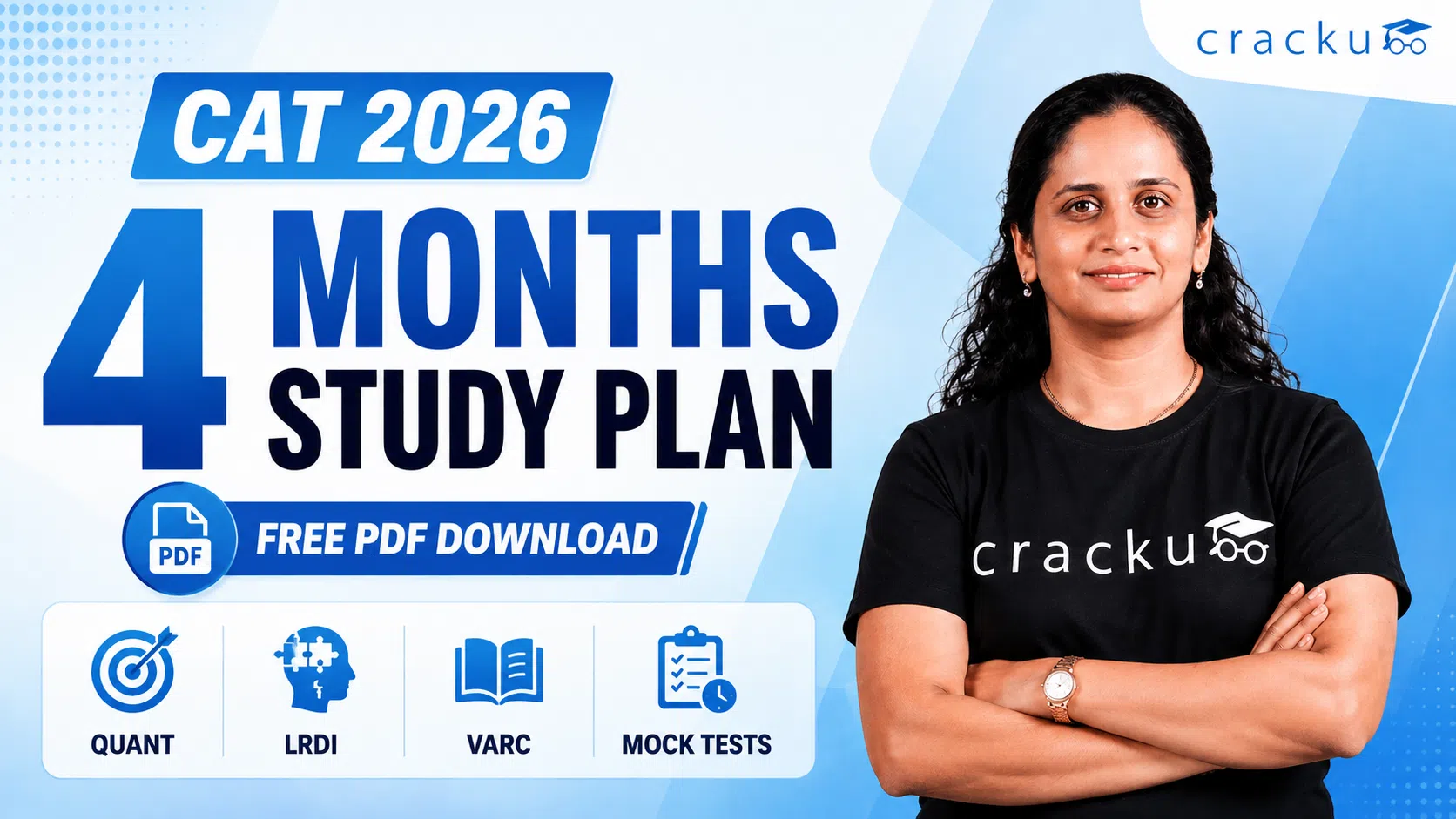 CAT 2026 4-Months Preparation Plan PDF, Section-wise Strategy
