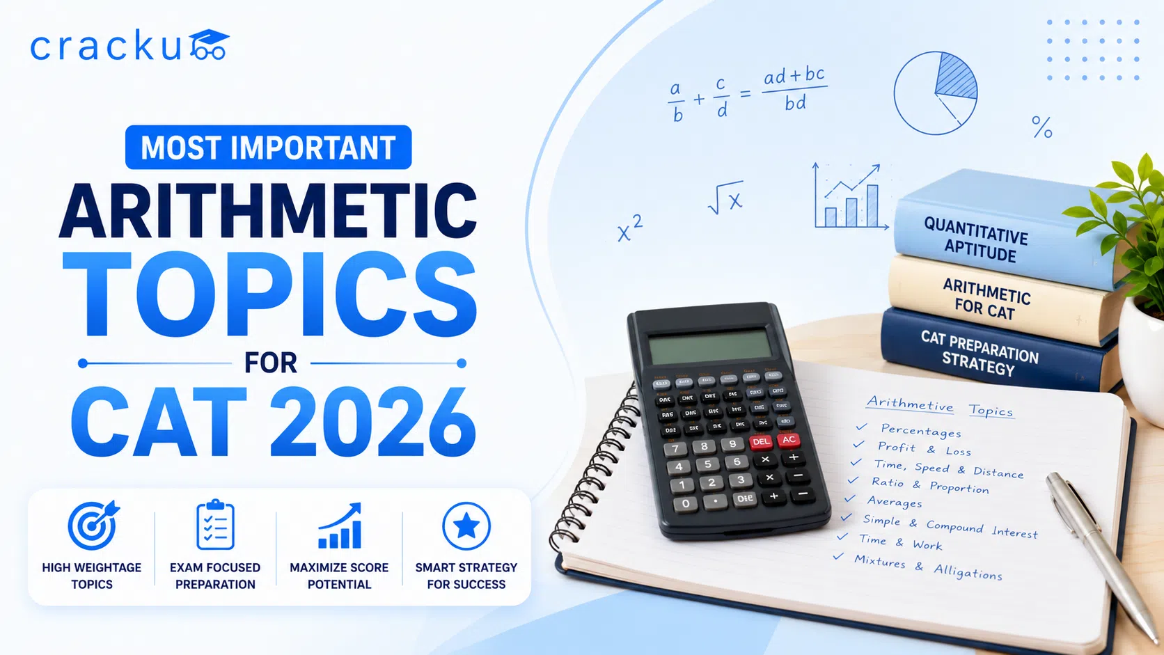 Most Important Arithmetic Topics for CAT 2026, Check Now