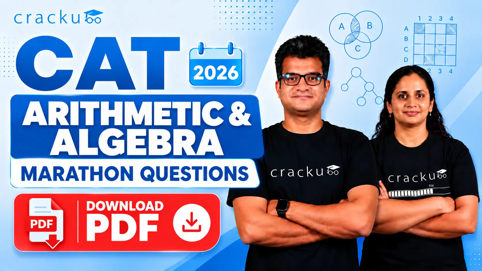 CAT Arithmetic and Algebra Marathon Questions 2026 PDF