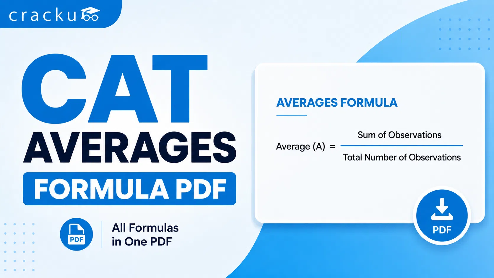 CAT Averages Formula PDF, Important Concepts, Shortcuts image
