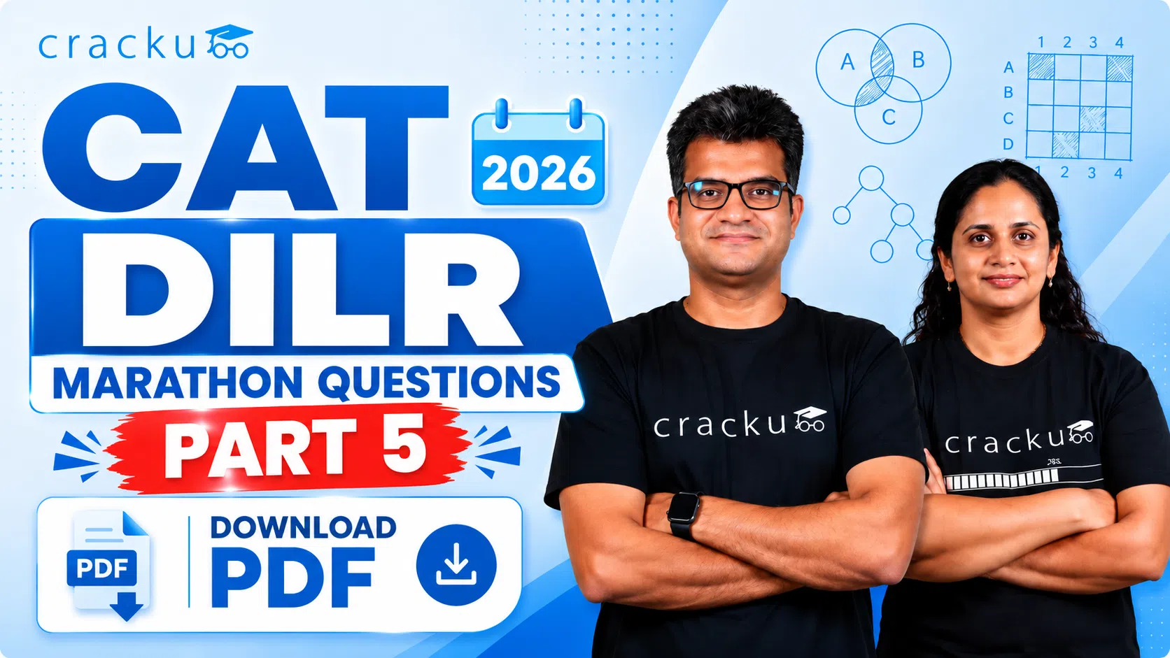 CAT DILR Marathon Questions 2026 PDF with Solutions (Part 5)