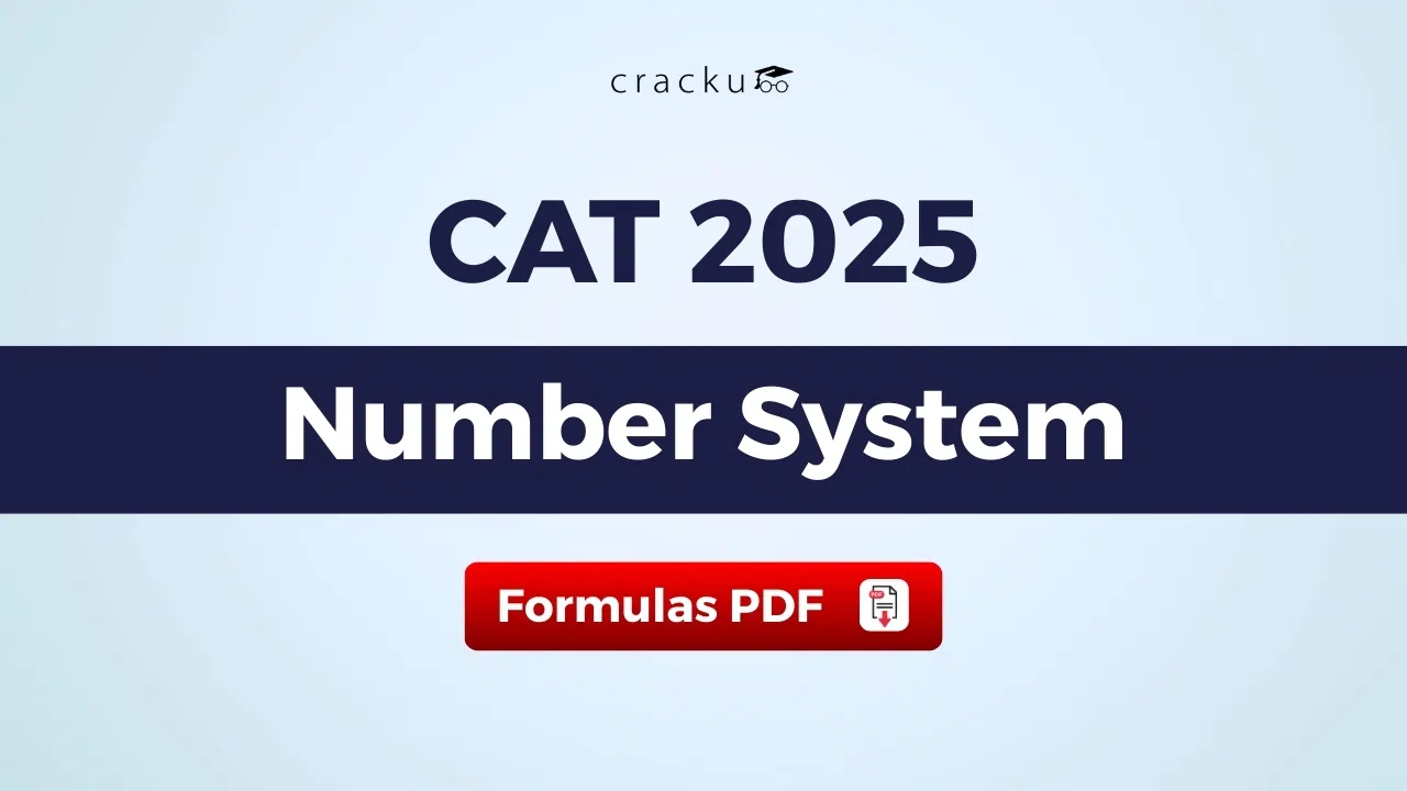 CAT Number System Formulas PDF, Check & Download Now