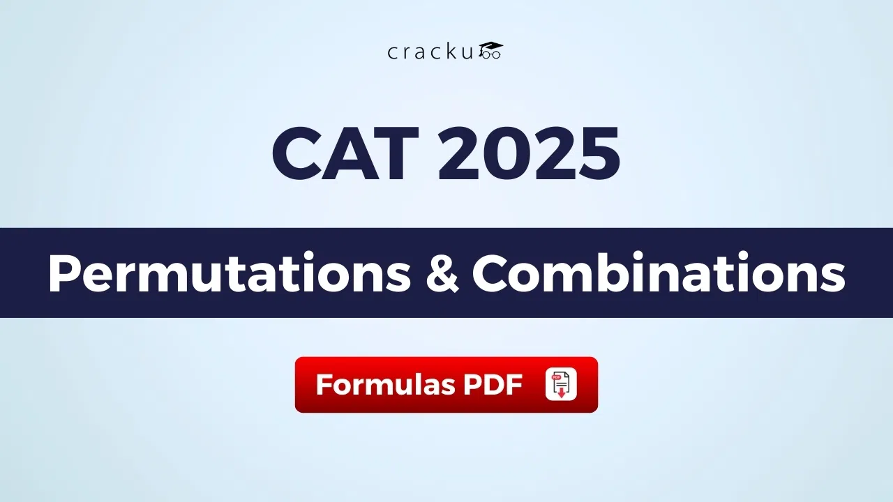 CAT Permutation and Combination Formulas PDF, Check Now