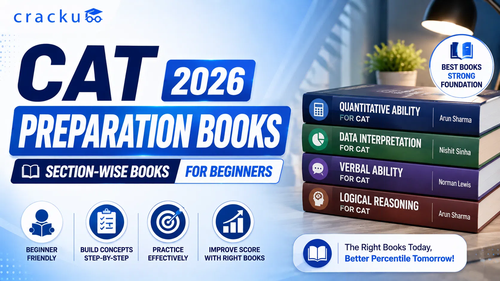 CAT Preparation Books 2026 Section-wise Books for Beginners