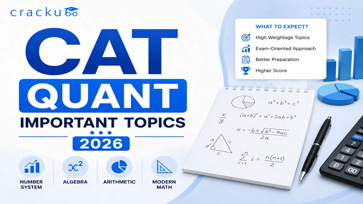 CAT Quant Important Topics 2026, Check Topic-wise Weightage