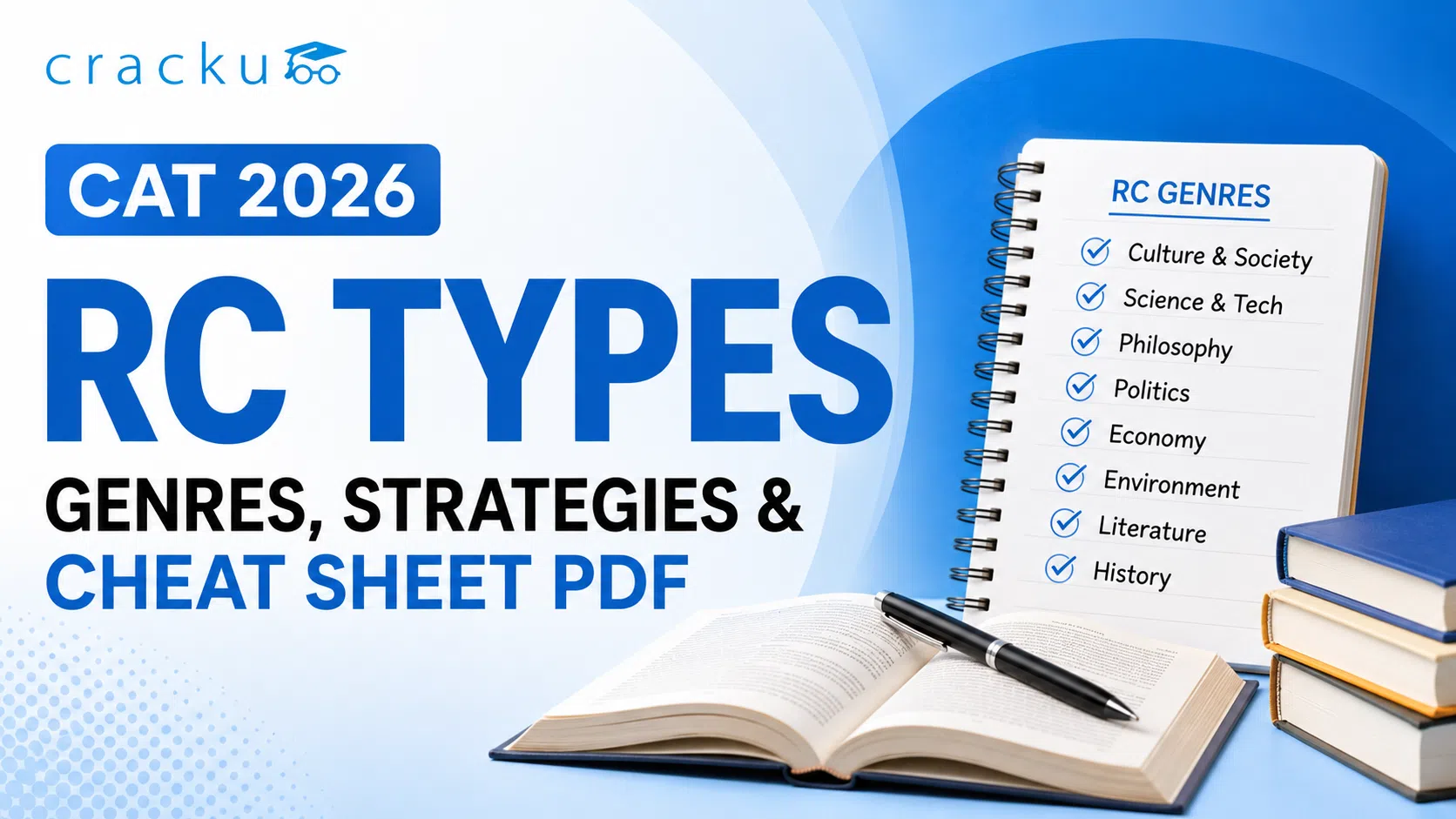CAT RC Types 2026: Genres, Strategies & Cheat Sheet PDF image