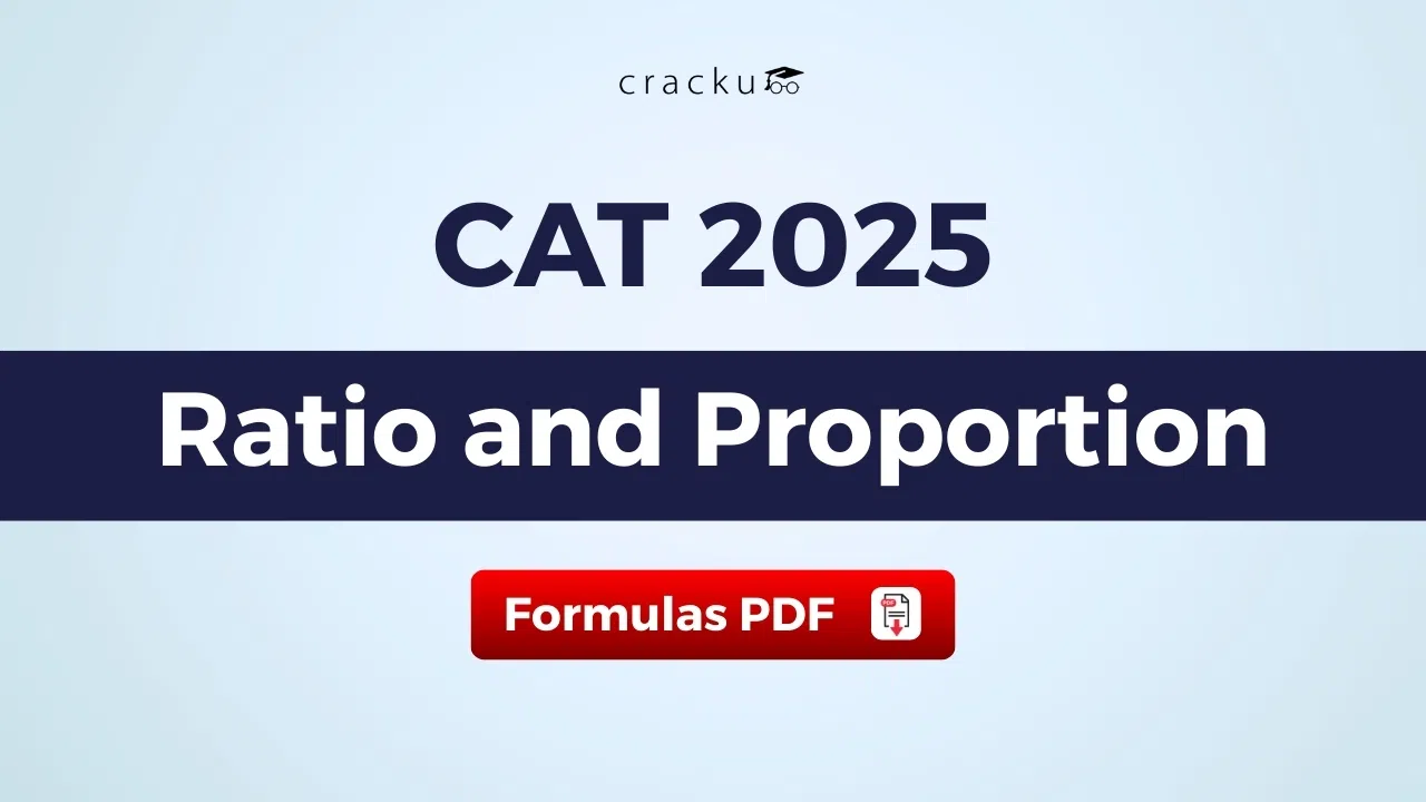 Ratio and Proportion Formulas for CAT, Download PDF