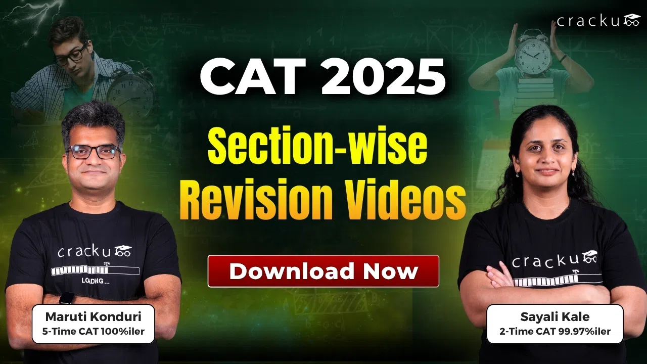 CAT 2025 Revision Videos by Maruti Sir & Sayali Mam