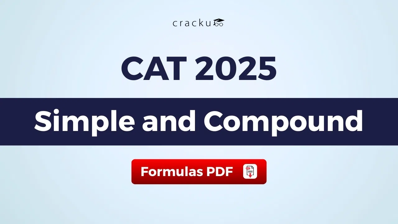 CAT SI and CI Formula PDF, Check & Download Now