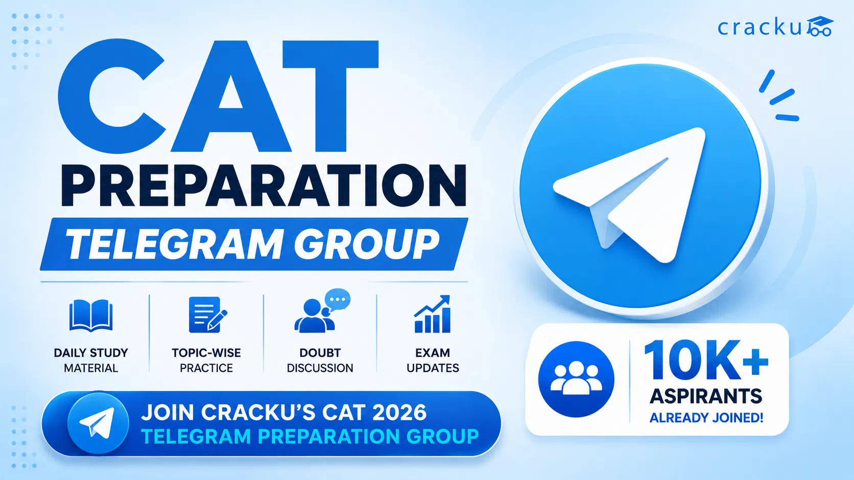 CAT Preparation Telegram Group for CAT 2026, Join Now