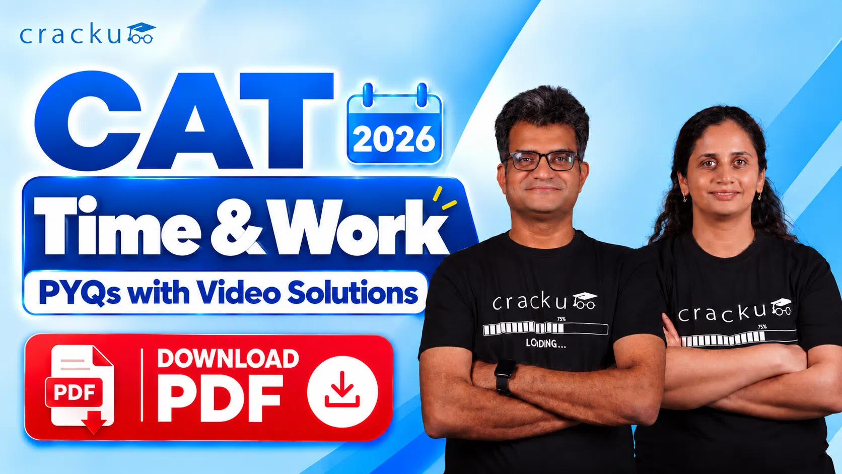 CAT Time and Work PYQs with Video Solutions Download PDF