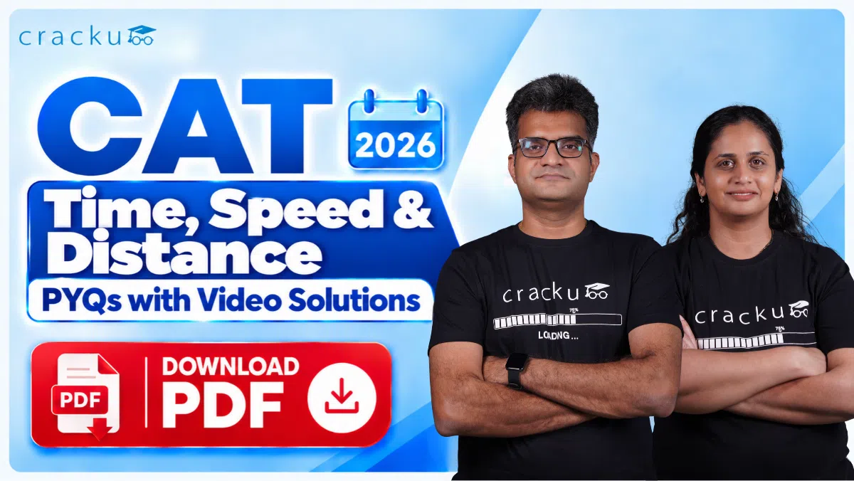 CAT Time Speed Distance PYQs with Solutions Download PDF