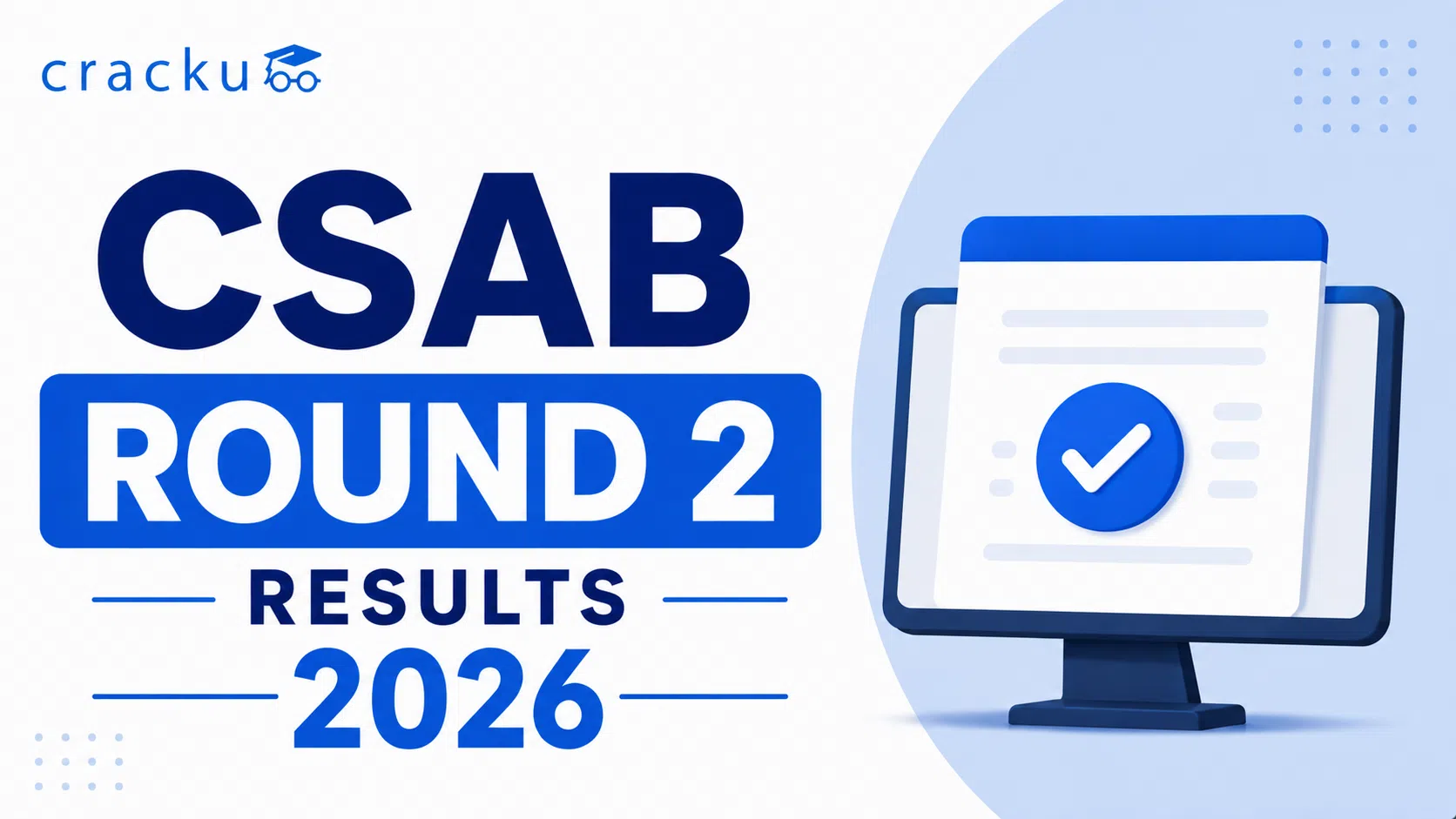CSAB Round 2 Results 2026, Find Result @ csab.nic.in