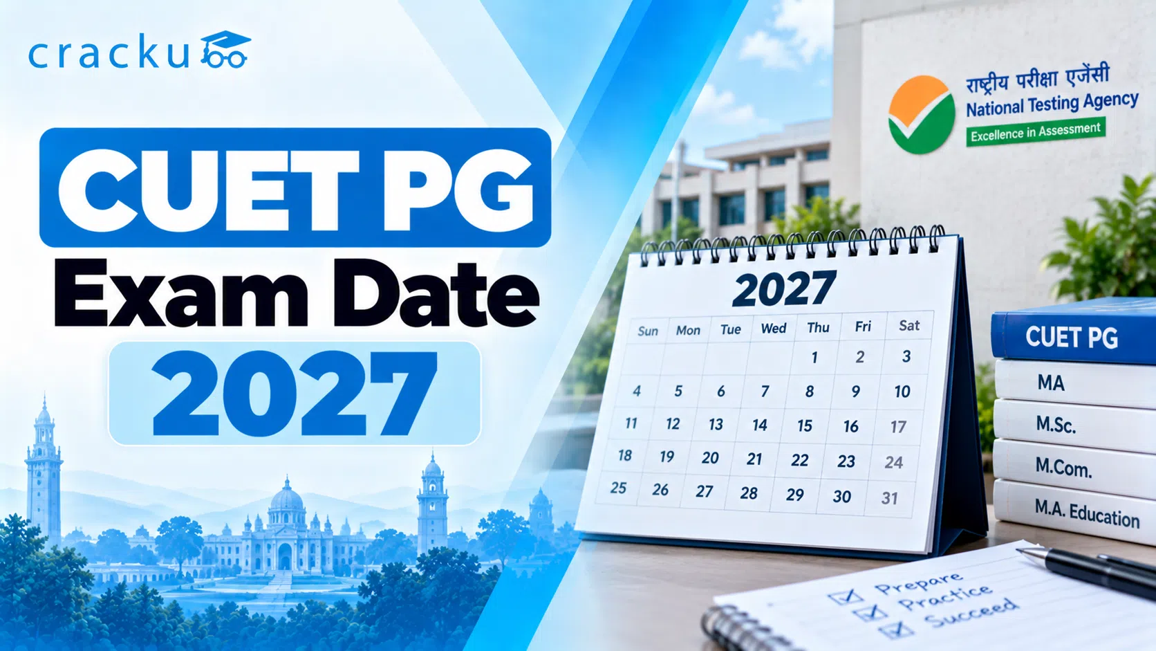 CUET PG Exam Date 2027, Registration, Notification, Schedule image