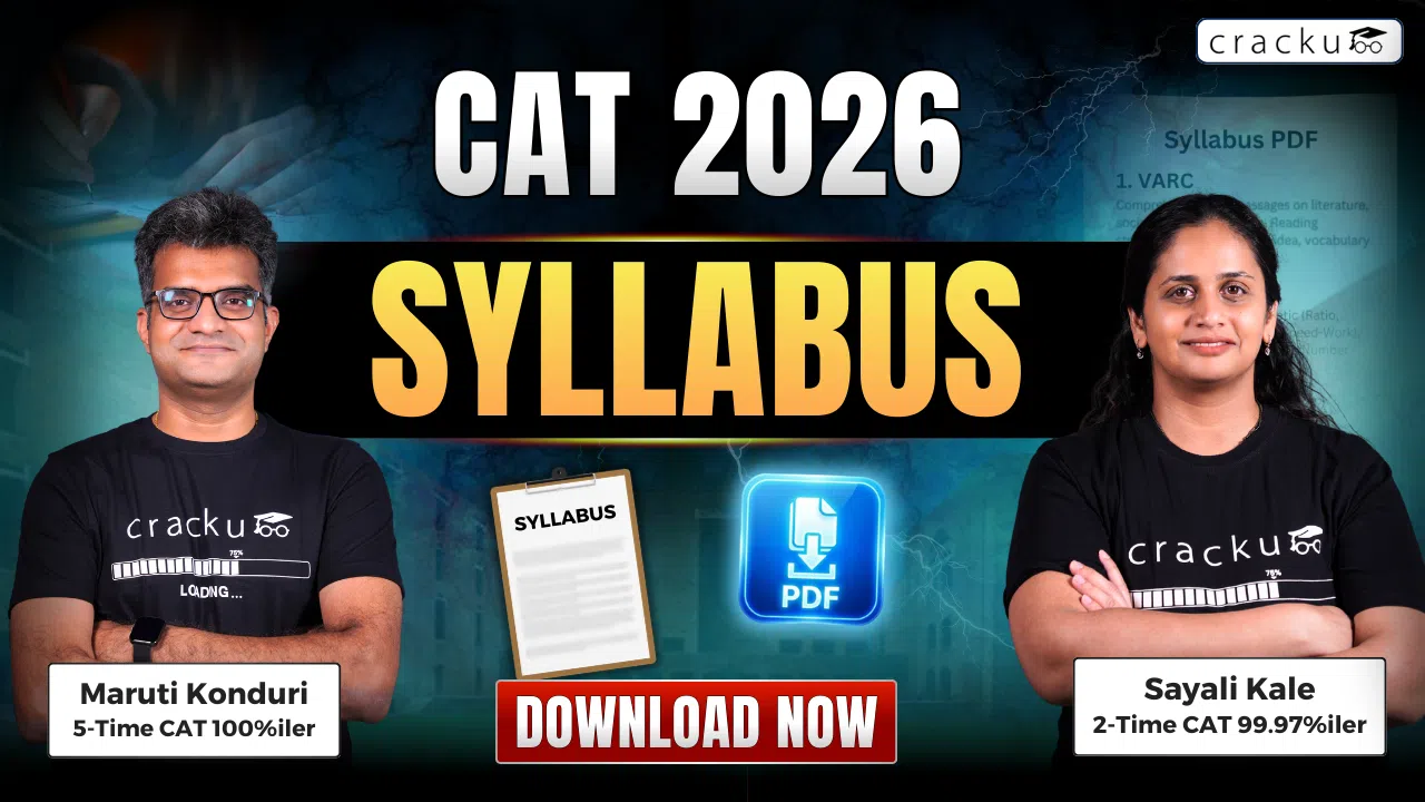 CAT Syllabus 2026, Section-wise Pattern, Download PDF image