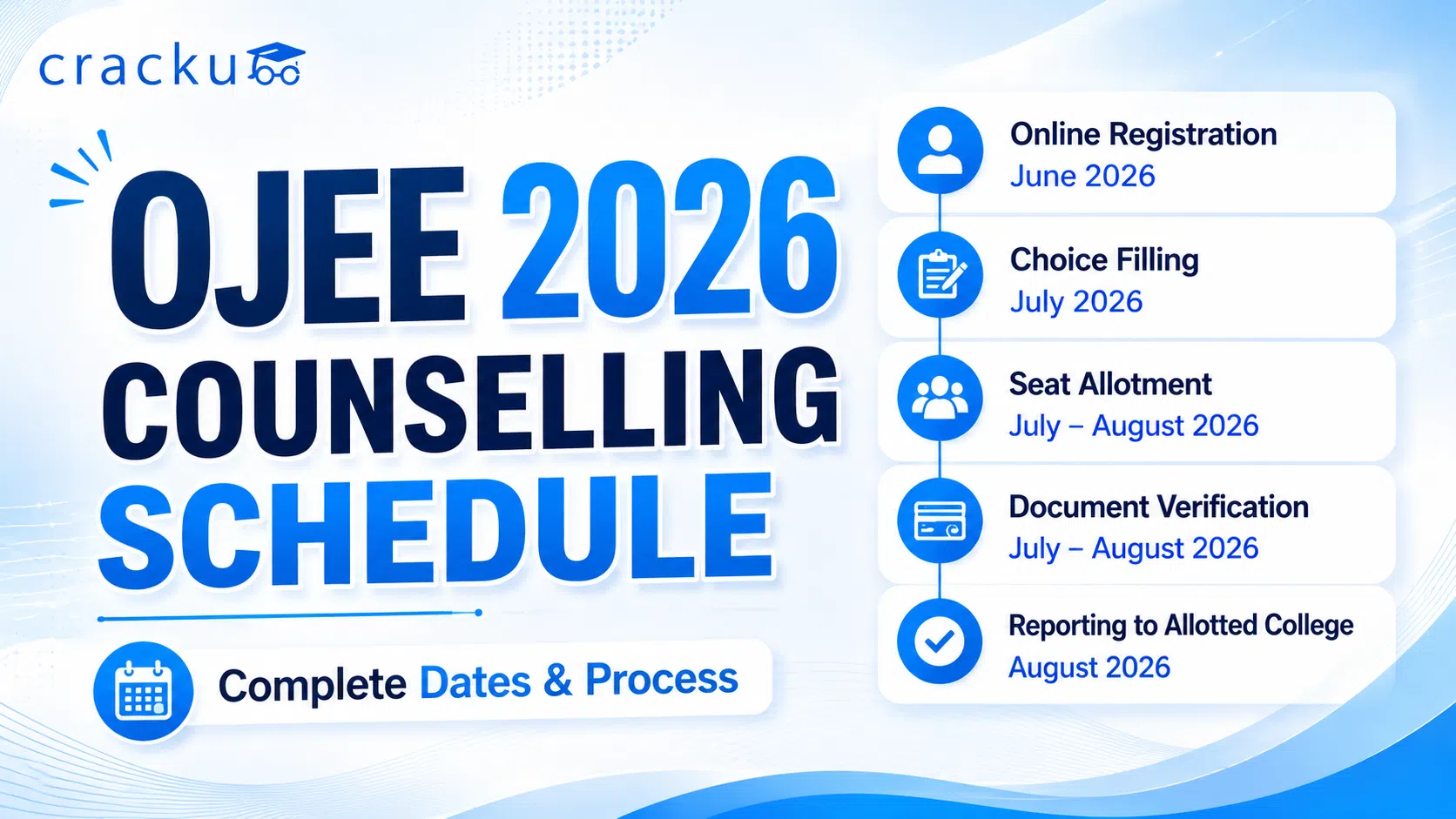 OJEE 2026 Counselling Schedule, Dates, Registration & Rounds