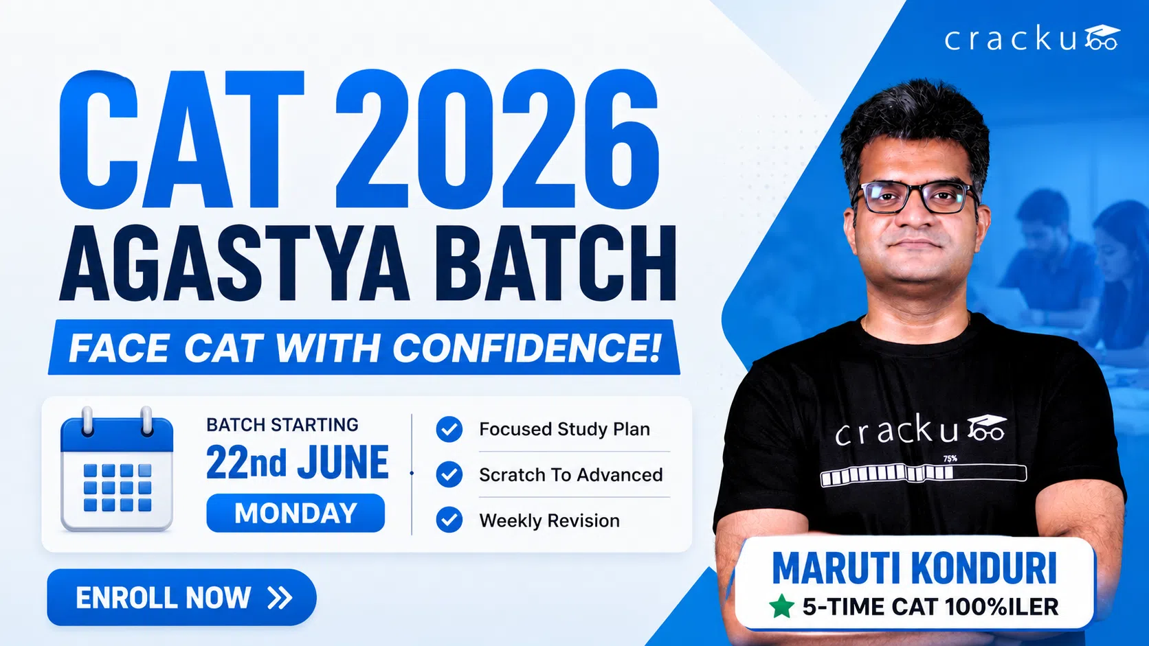 Cracku's CAT 2026 Agastya Batch, Details, Start Date, Features