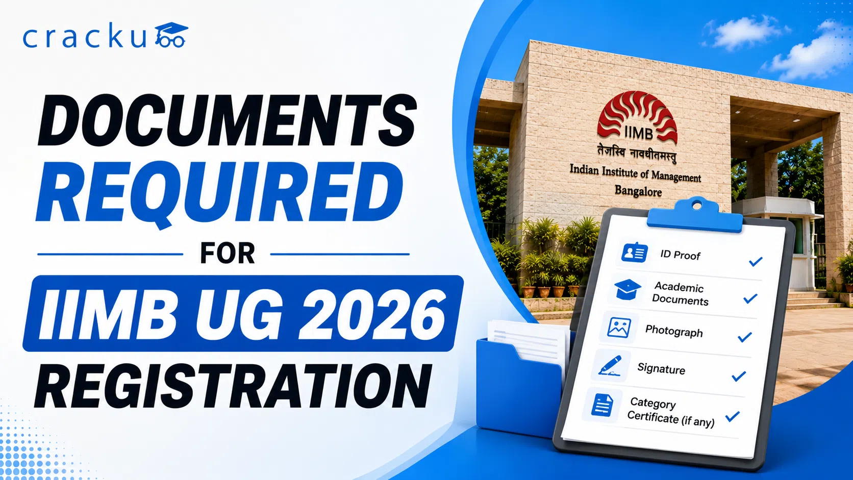 Documents Required for IIMB UG 2026 Registration, Check now image