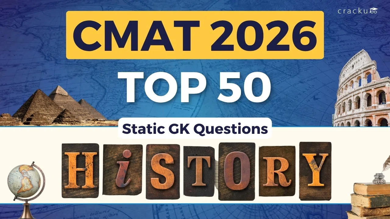 CMAT 2026 Top-50 Static GK Questions on Historical Monuments PDF image