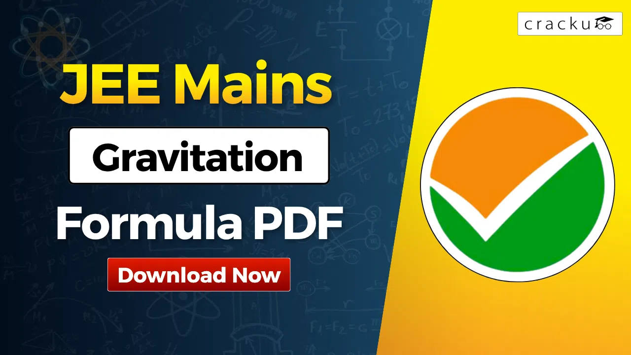 Gravitation Formulas For JEE 2026, Check & Download PDF