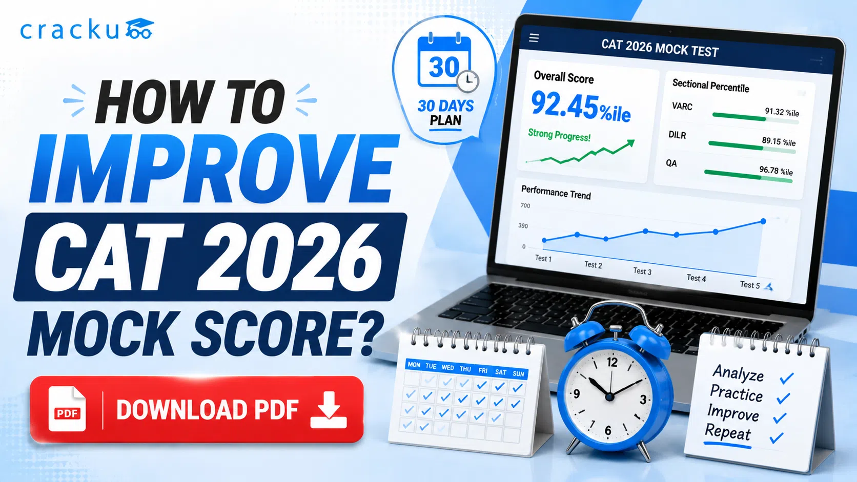 How to Improve CAT 2026 Mock Score? Next 30 Days Plan PDF