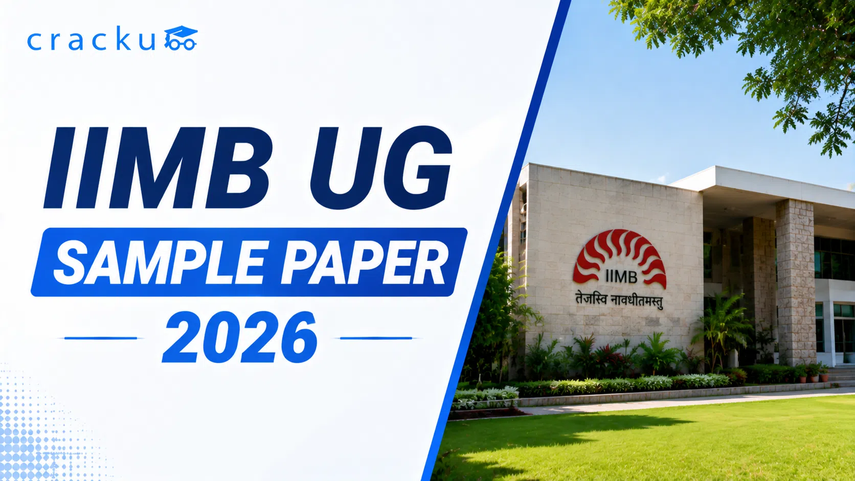 IIMB UG Sample Paper 2026, Exam Pattern, Download PDF image