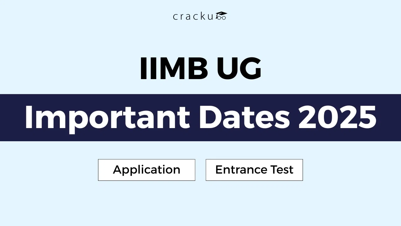 IIMB UG  Important Dates 2025, Application, Entrance Test image