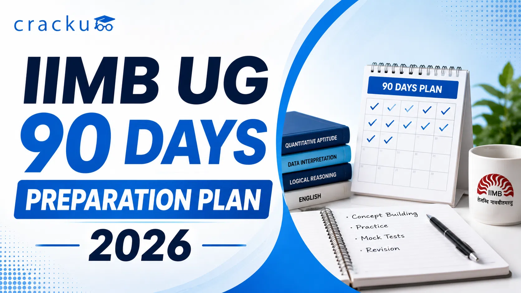 IIMB UG 90 Days Preparation Plan 2026, Section-wise Strategy