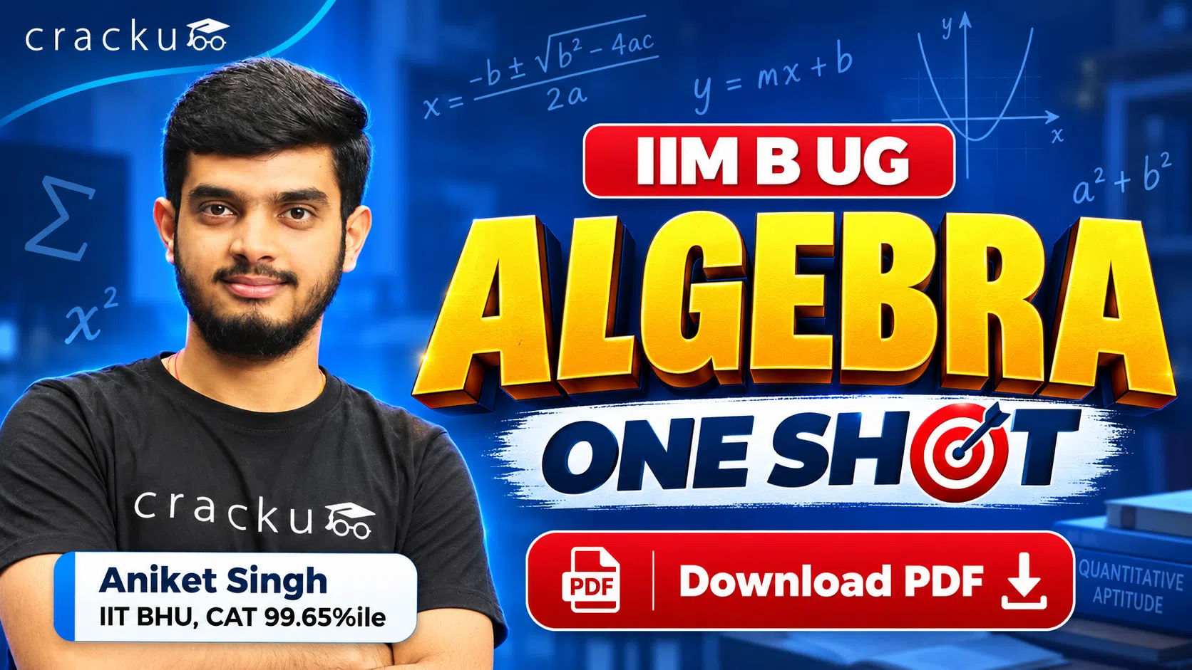 IIMB UG Algebra One Shot 2026: Most Expected Questions PDF