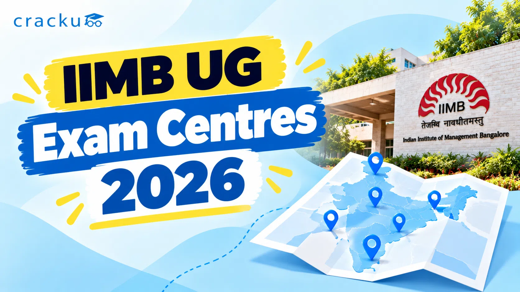 IIMB UG Exam Centres 2026, State-Wise List of Test Cities image