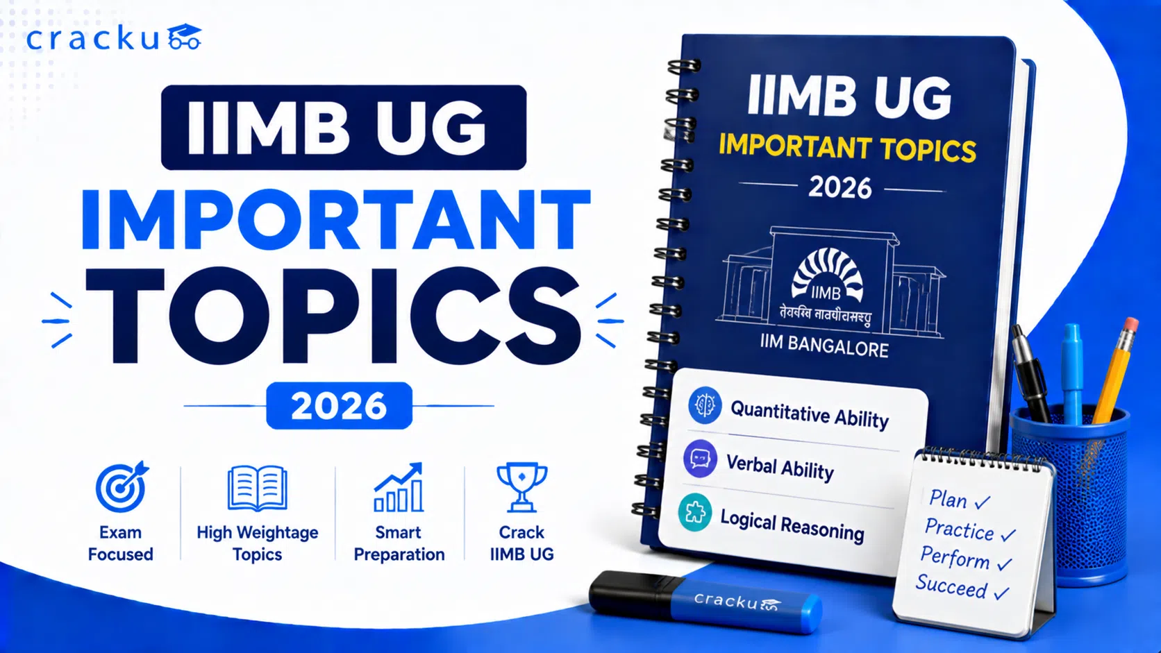 IIMB UG Important Topics 2026, Check Topic-wise Weightage image