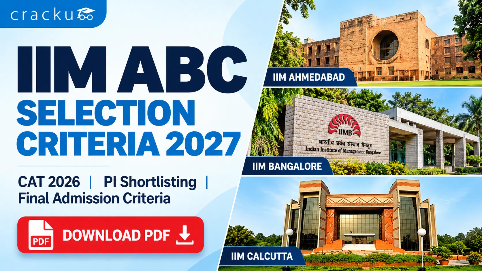 IIM ABC Selection Criteria 2027: CAT, Profile & PI Weightage