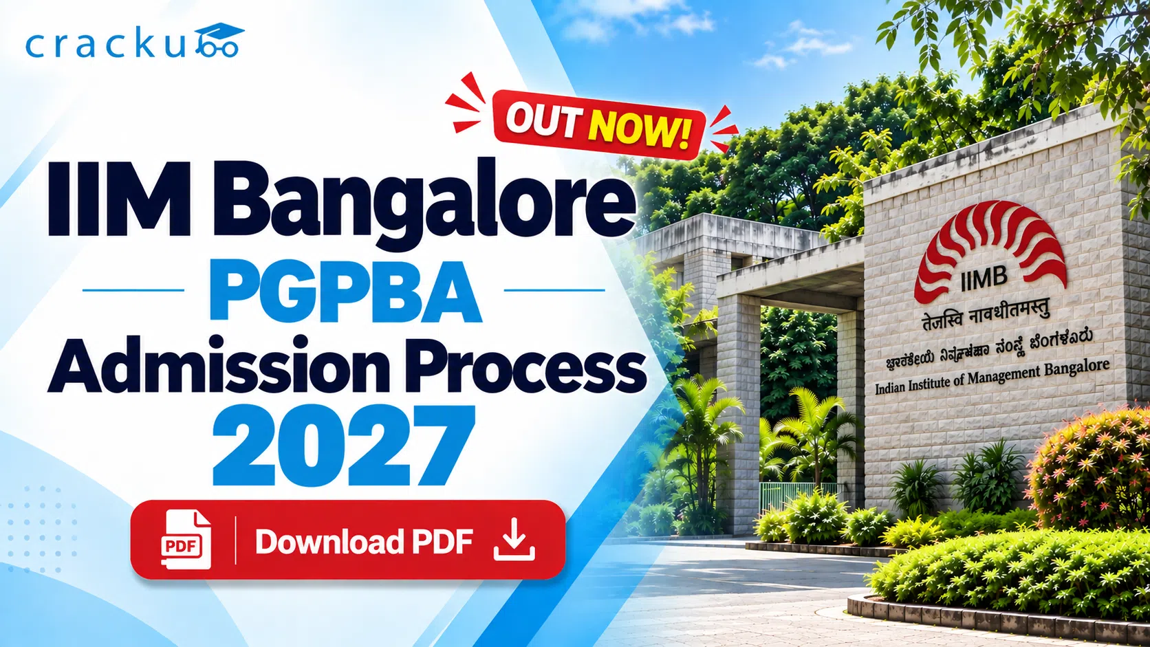 IIM Bangalore PGPBA Admission Process 2027 Out! Check Now