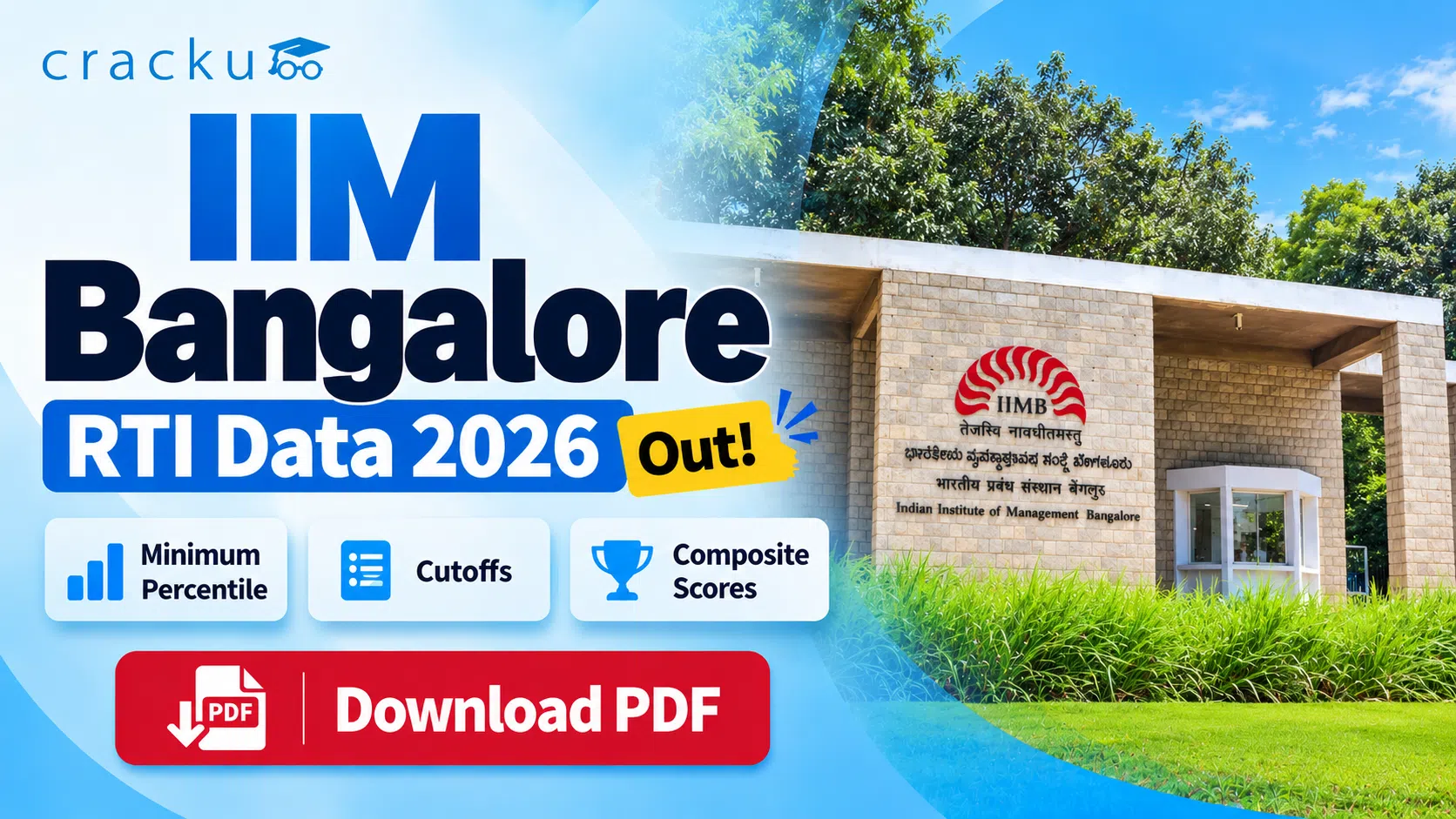 IIM Bangalore RTI Data 2026: Cutoffs, Percentiles & Scores
