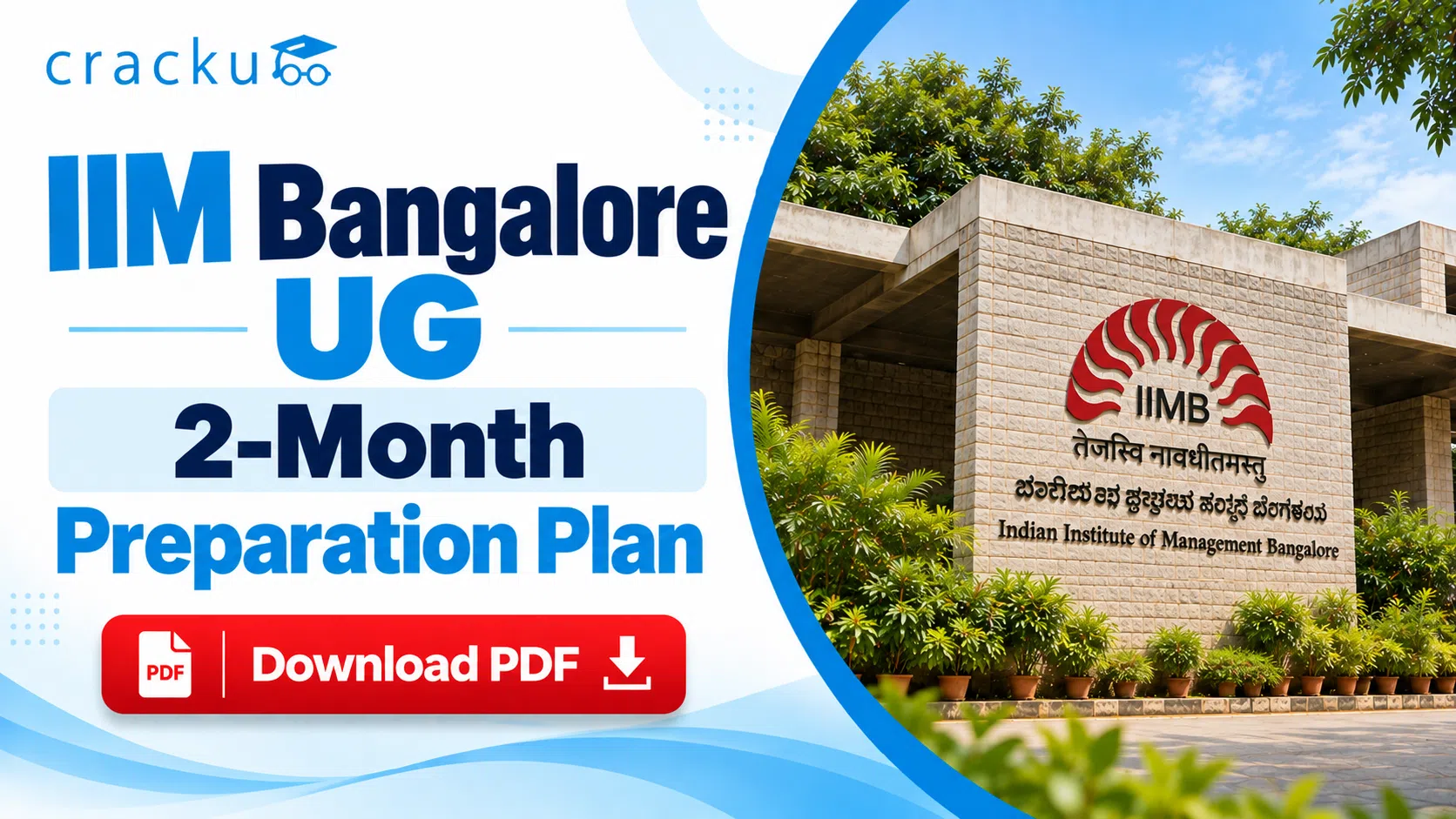 IIM Bangalore UG 2-Month Preparation Plan, Study Plan PDF