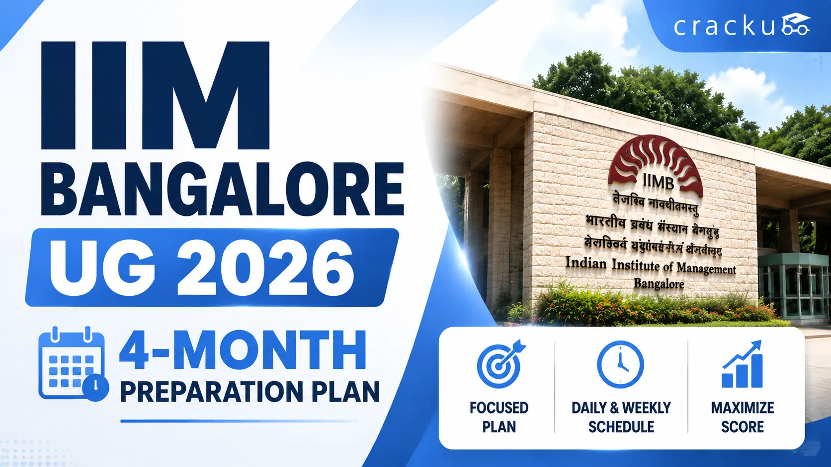 IIM Bangalore UG 4-Month Preparation Plan 2026, Section-wise Tips