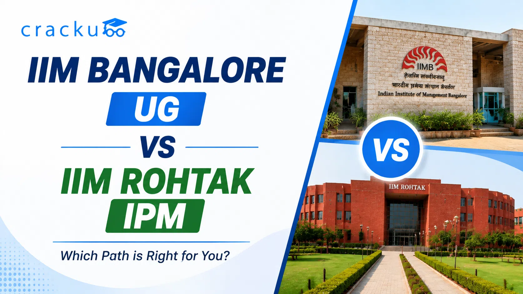 IIM Bangalore UG vs IIM Rohtak IPM, Eligibility Criteria, Fees