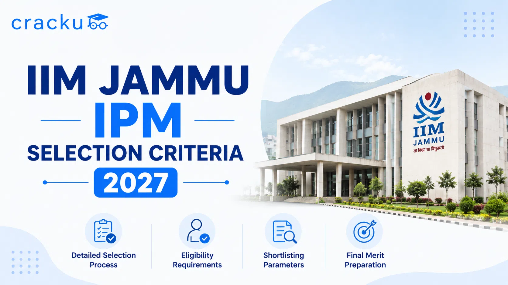 IIM Jammu IPM Selection Criteria 2027, Eligibility, Cutoff, Fees image