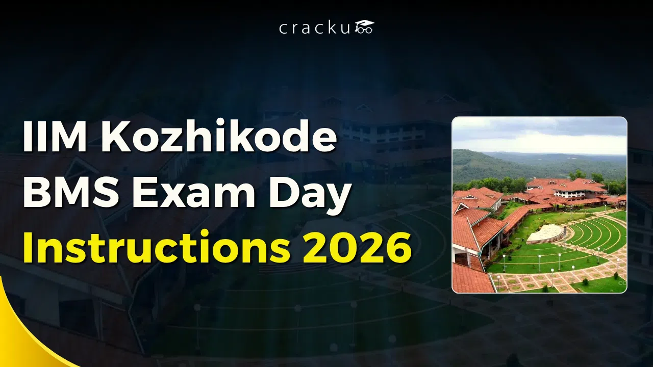 IIM Kozhikode BMS Exam Day Instructions 2026, Check Now
