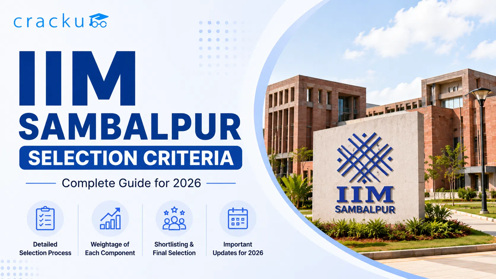 IIM Sambalpur Selection Criteria 2026, Cut Off, Admission Process