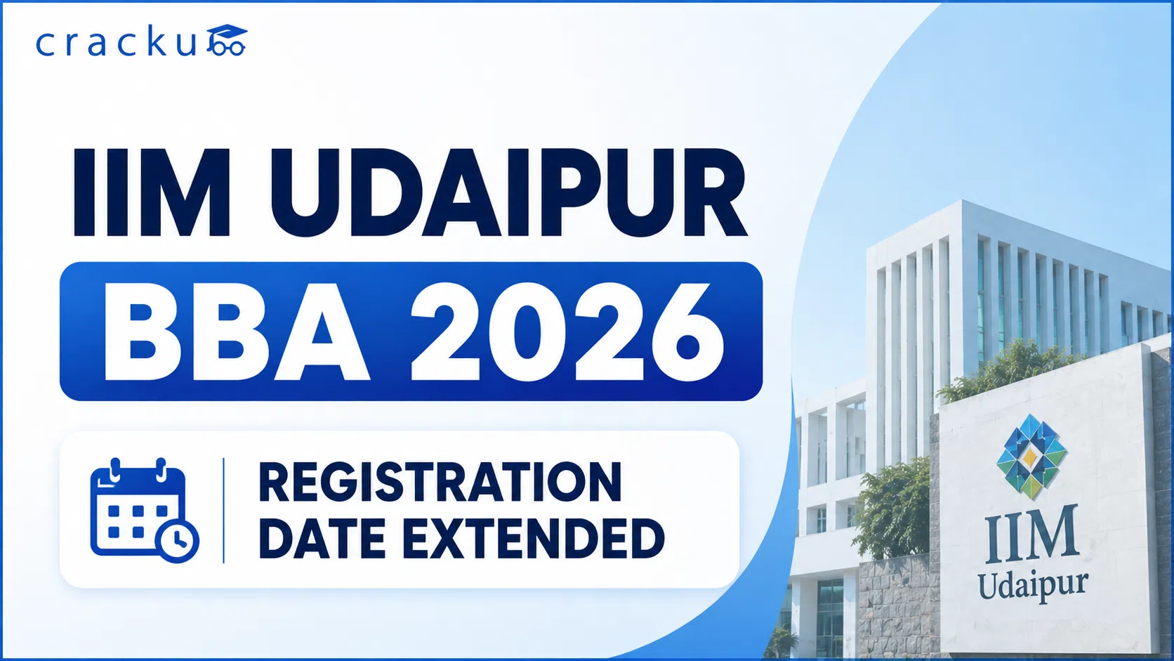 IIM Udaipur BBA 2026 Registration Date Extended, Check Now image