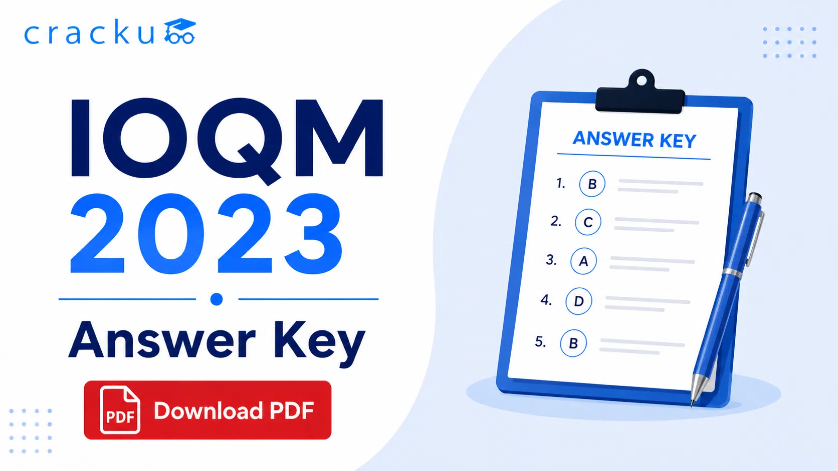 IOQM 2023 Answer Key PDF with Explanations, Download Now