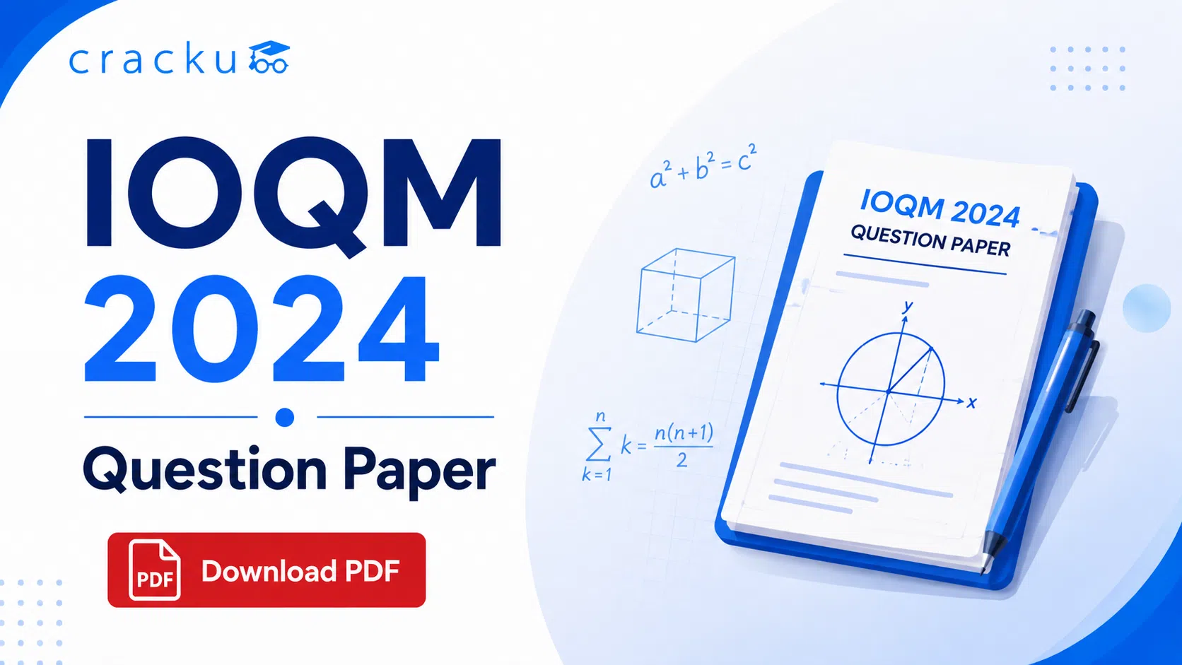 IOQM 2024 Question Paper PDF with Solutions, Download Now