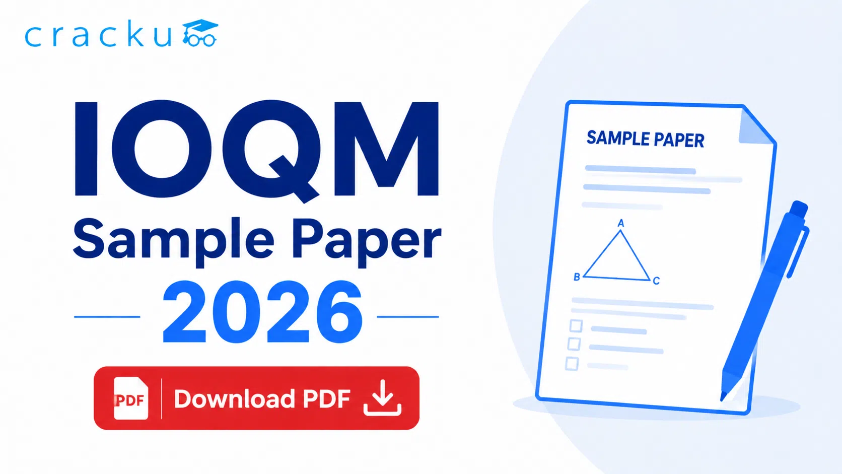 IOQM Sample Paper 2026 PDF with Solutions, Download Now
