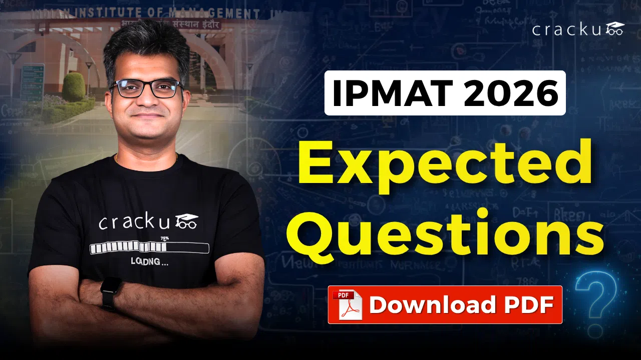 IPMAT 2026 Expected Questions PDF with Video Solutions