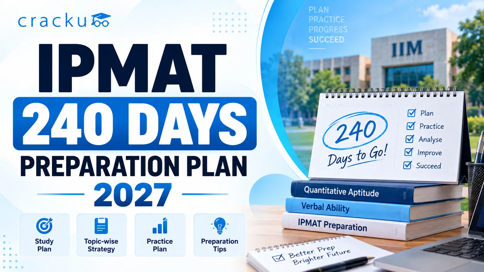 IPMAT 240 Days Preparation Plan 2027, Section-wise Strategy