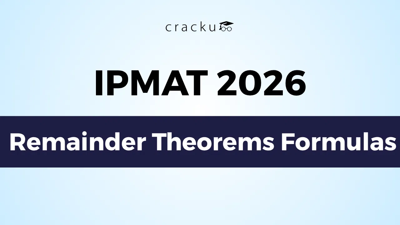 IPMAT Remainder Theorems Formulas PDF, Download Now image